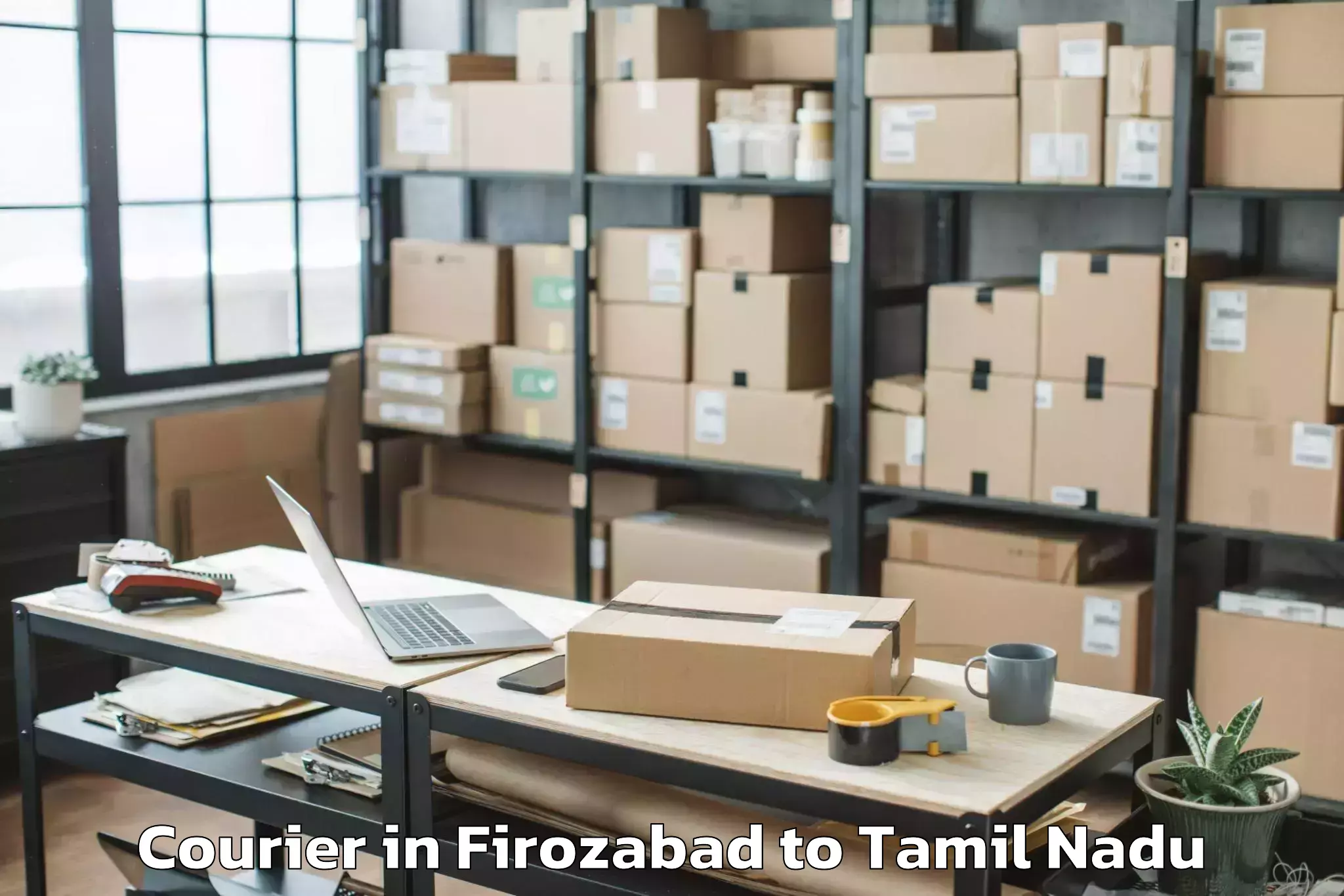 Trusted Firozabad to Vedaraniyam Courier